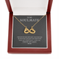 My Soulmate, Infinity Hearts Necklace With Message Card, Pendant For Her, Birthday, Gift For Her, Jewelry For Her, Anniversary Gift, Flawless Necklace With Message Card