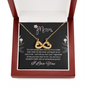 Mom, Infinity Hearts Necklace With You Are Truly A Wonderful Mother and An Extraordinary Person Message Card, Mother's Day Gift, Birthday, Anniversary, Pendant For Her, Jewelry For Her