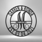 Elaborate Name Couple with Family Name Monogram