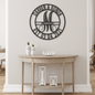 Elaborate Name Couple with Family Name Monogram