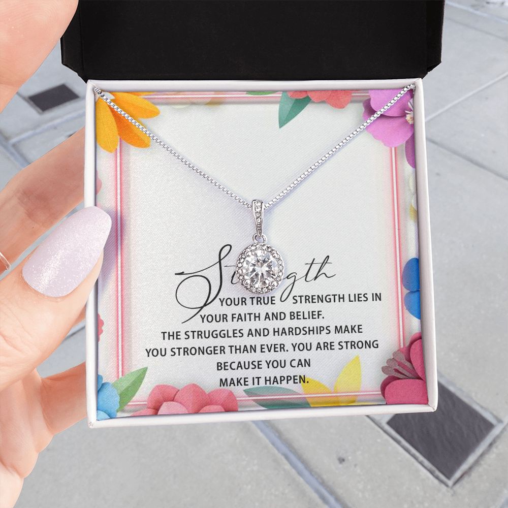 ETERNAL HOPE NECKLACE WITH MESSAGE CARD FOR YOUR FRIENDS AND FAMILY, BIRTHDAY GIFT FOR HER, GIFT TO SELF MOTIVATE YOUR LOVED ONES ETC