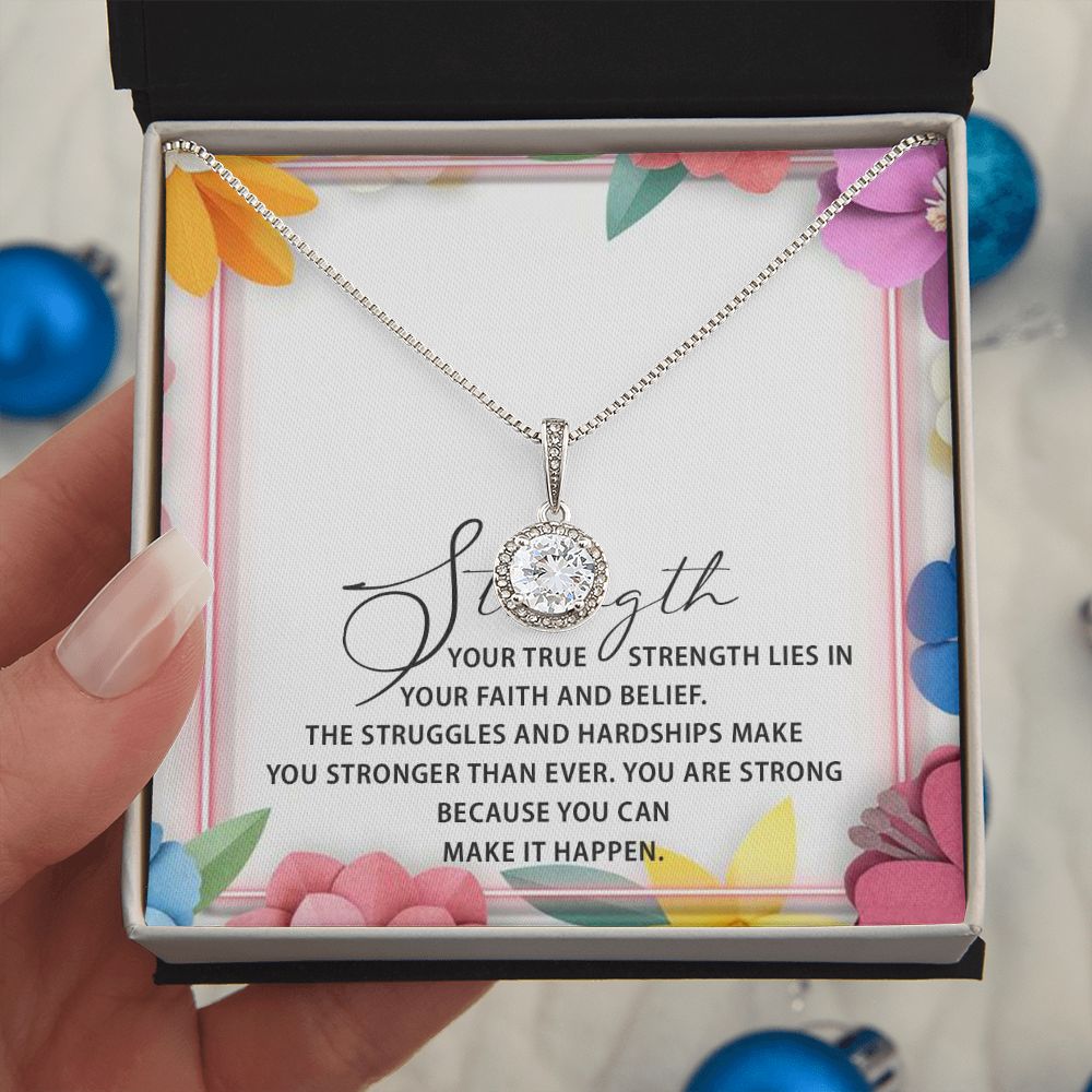 ETERNAL HOPE NECKLACE WITH MESSAGE CARD FOR YOUR FRIENDS AND FAMILY, BIRTHDAY GIFT FOR HER, GIFT TO SELF MOTIVATE YOUR LOVED ONES ETC
