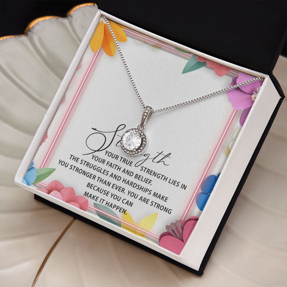 ETERNAL HOPE NECKLACE WITH MESSAGE CARD FOR YOUR FRIENDS AND FAMILY, BIRTHDAY GIFT FOR HER, GIFT TO SELF MOTIVATE YOUR LOVED ONES ETC