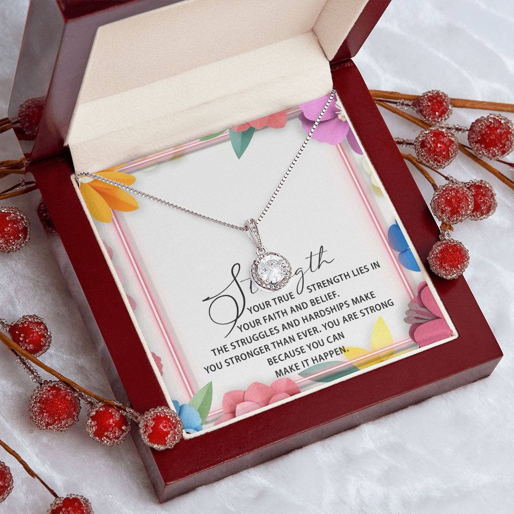 ETERNAL HOPE NECKLACE WITH MESSAGE CARD FOR YOUR FRIENDS AND FAMILY, BIRTHDAY GIFT FOR HER, GIFT TO SELF MOTIVATE YOUR LOVED ONES ETC