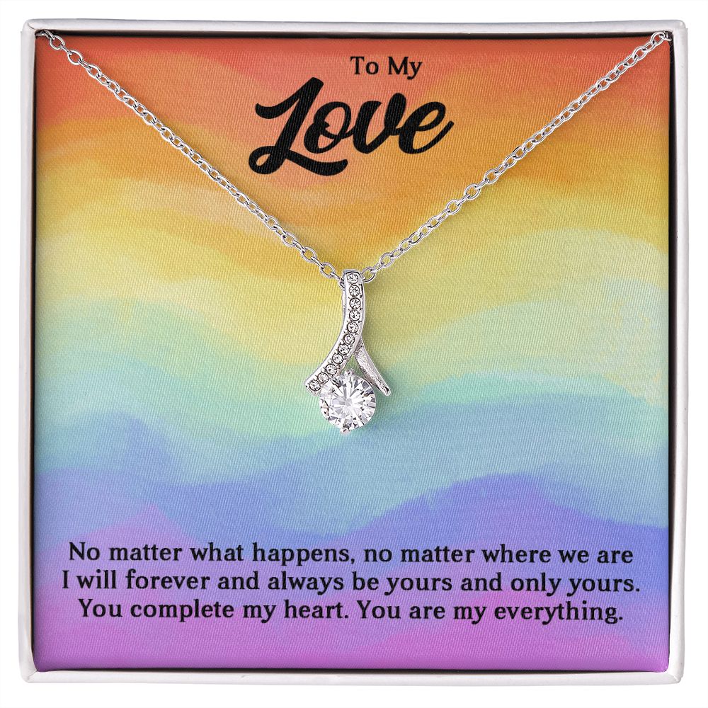 Alluring Beauty Necklace For Soulmate, For Your LGBTQ Partner, With Message Card, Pride Necklace,