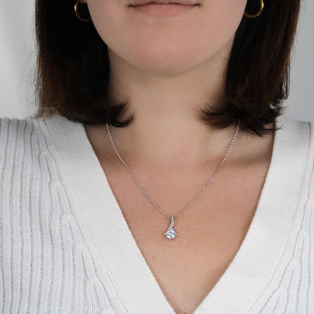 Alluring Beauty Necklace To My Beautiful Soulmate , Best Gift For Birthday, Anniversary, Romantic Christmas Gift For Wife, Soulmate Jewelry, Gift For Her, Sentimental Message Card, Wedding Gift For Her, Necklace For Her