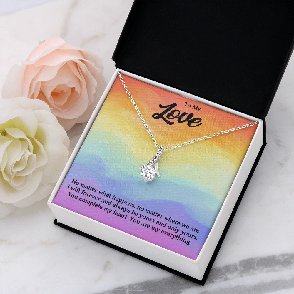 Alluring Beauty Necklace For Soulmate, For Your LGBTQ Partner, With Message Card, Pride Necklace,