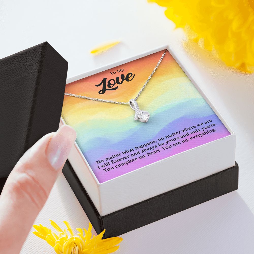 Alluring Beauty Necklace For Soulmate, For Your LGBTQ Partner, With Message Card, Pride Necklace,