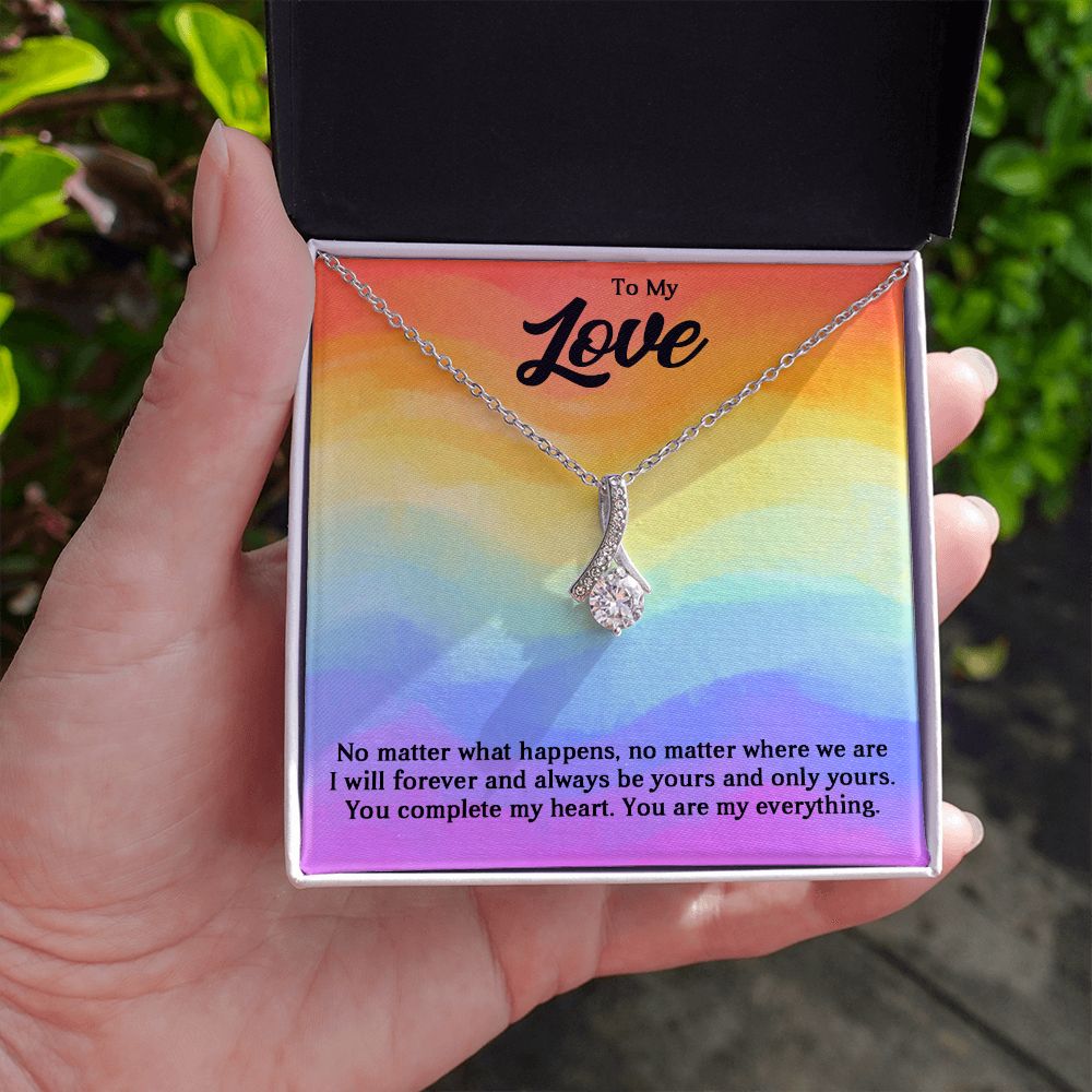 Alluring Beauty Necklace For Soulmate, For Your LGBTQ Partner, With Message Card, Pride Necklace,