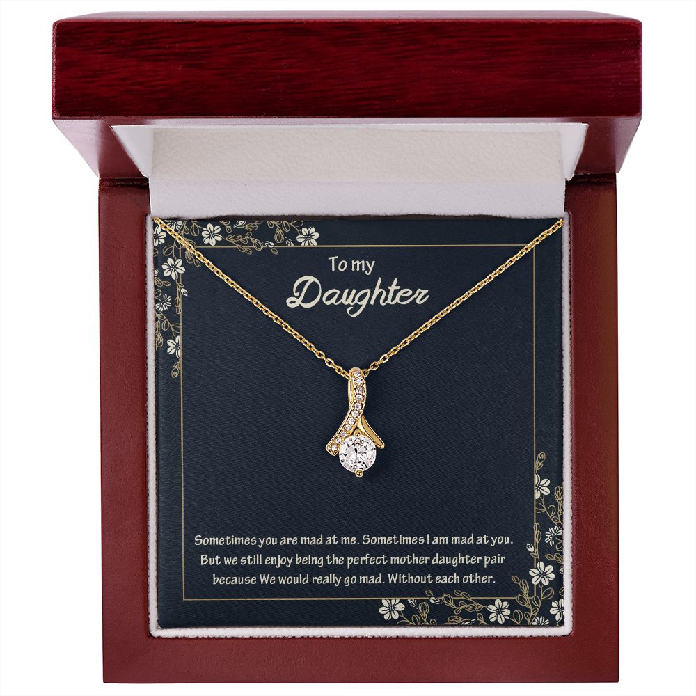 TO MY DAUGHTER, ALLURING BEAUTY NECKLACE WITH MESSAGE CARD, FROM MOM, BIRTHDAY AND DAUGHTERS DAY GIFT FOR HER