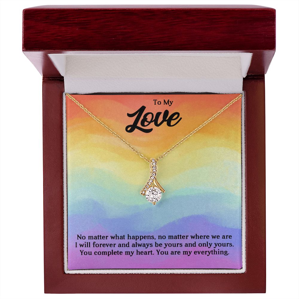 Alluring Beauty Necklace For Soulmate, For Your LGBTQ Partner, With Message Card, Pride Necklace,