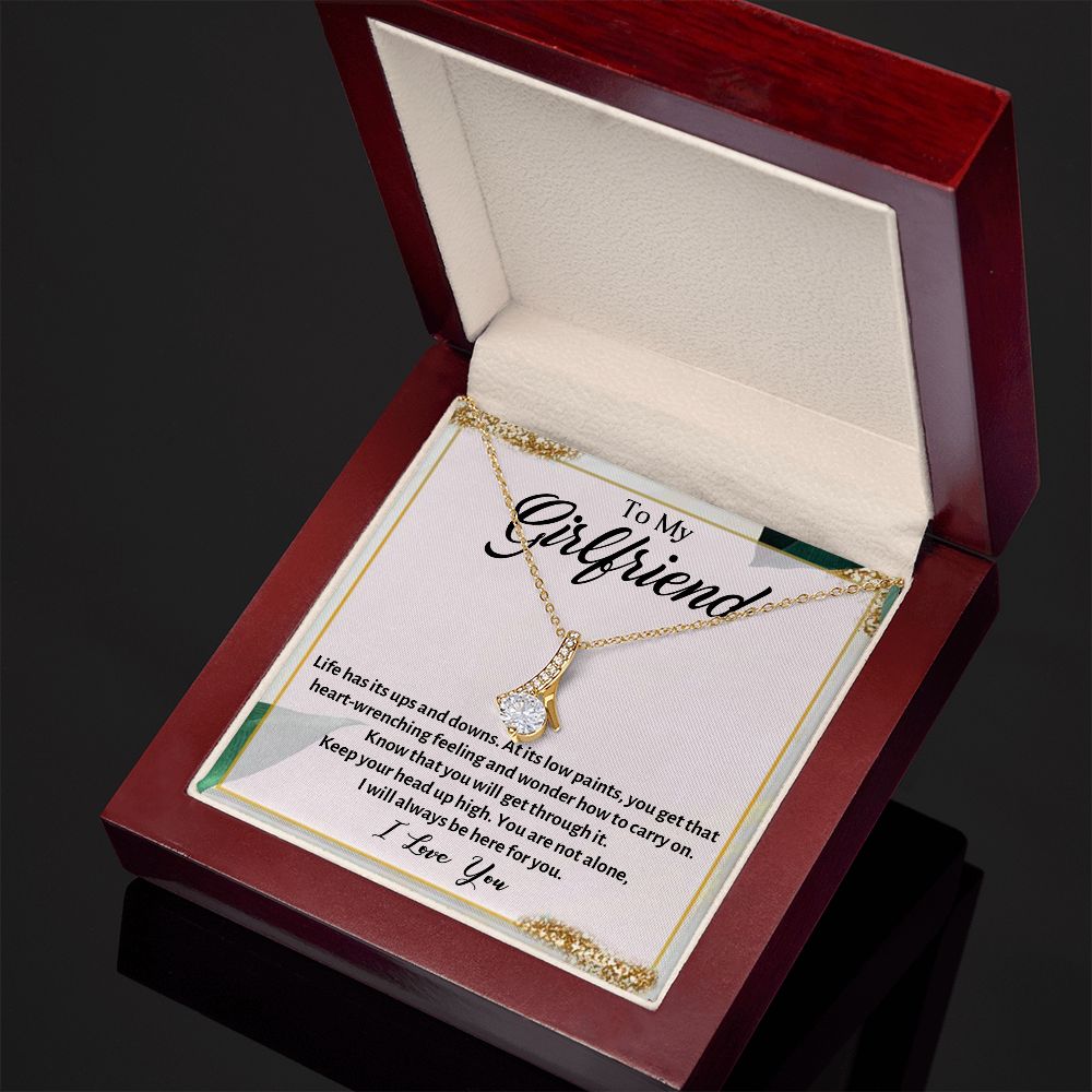 TO MY BEAUTIFUL GIRLFRIEND, ALLURING BEAUTY NECKLACE, FOR GIRLFRIEND, BIRTHDAY GIFT FOR HER
