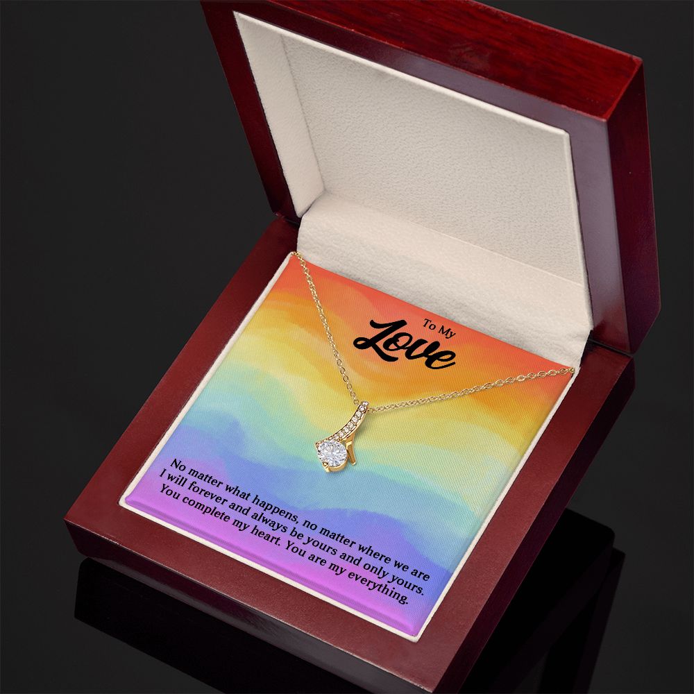 Alluring Beauty Necklace For Soulmate, For Your LGBTQ Partner, With Message Card, Pride Necklace,