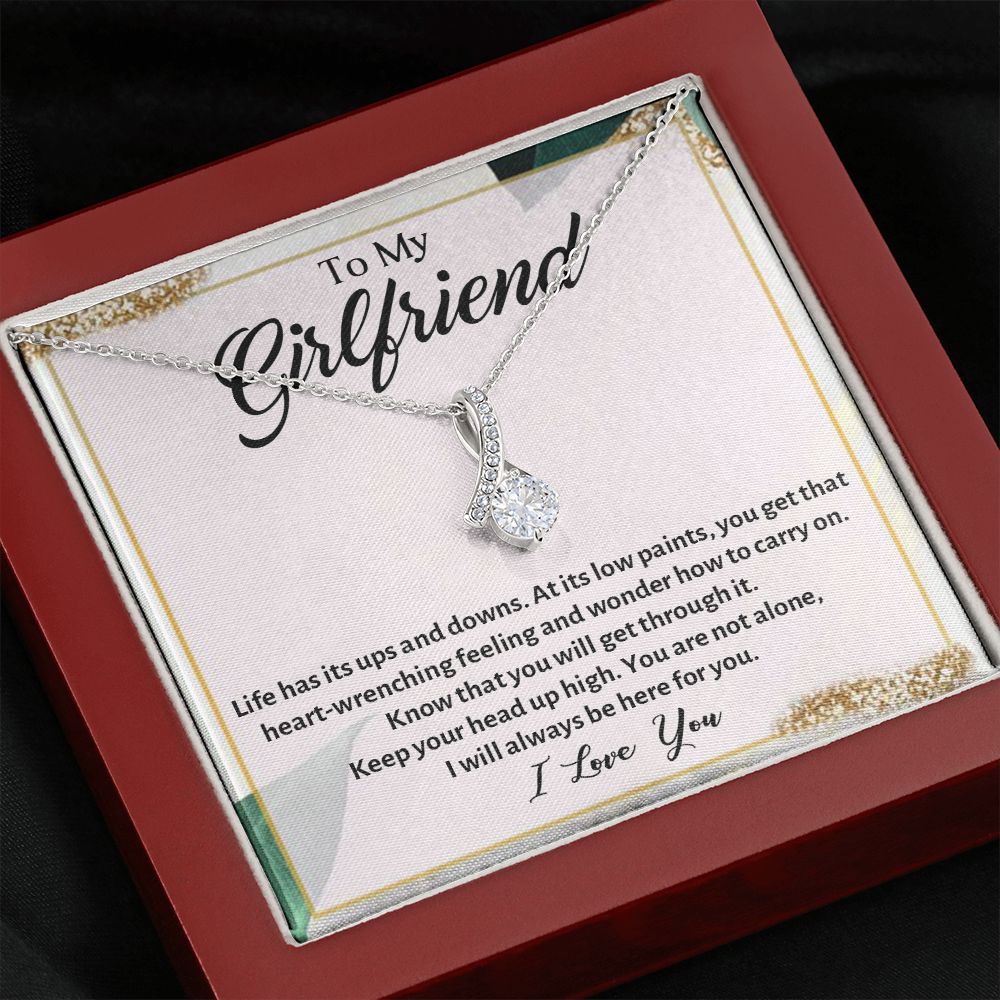 TO MY BEAUTIFUL GIRLFRIEND, ALLURING BEAUTY NECKLACE, FOR GIRLFRIEND, BIRTHDAY GIFT FOR HER