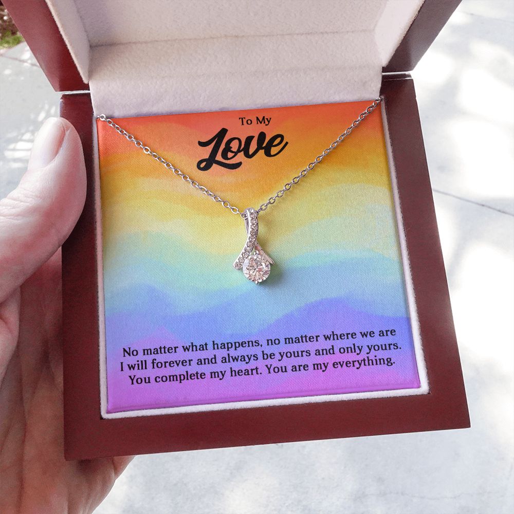 Alluring Beauty Necklace For Soulmate, For Your LGBTQ Partner, With Message Card, Pride Necklace,