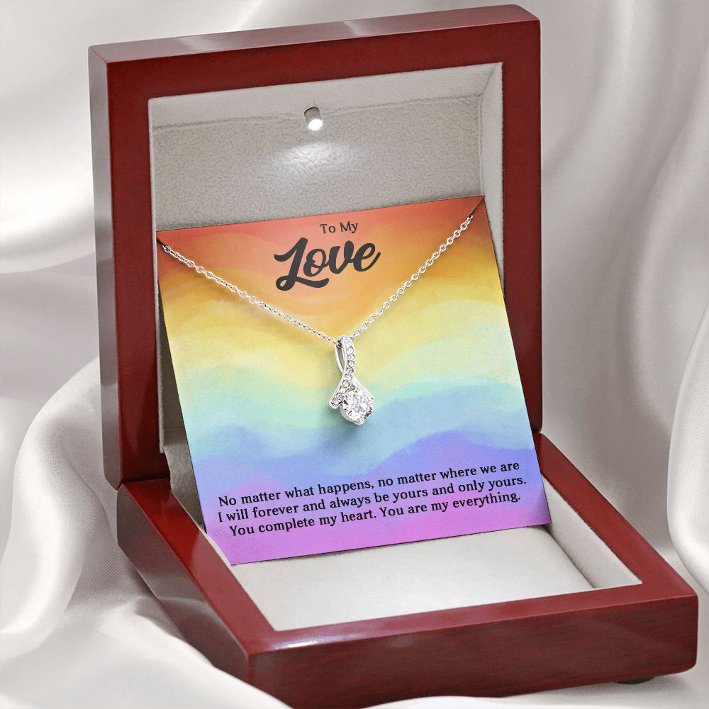 Alluring Beauty Necklace For Soulmate, For Your LGBTQ Partner, With Message Card, Pride Necklace,