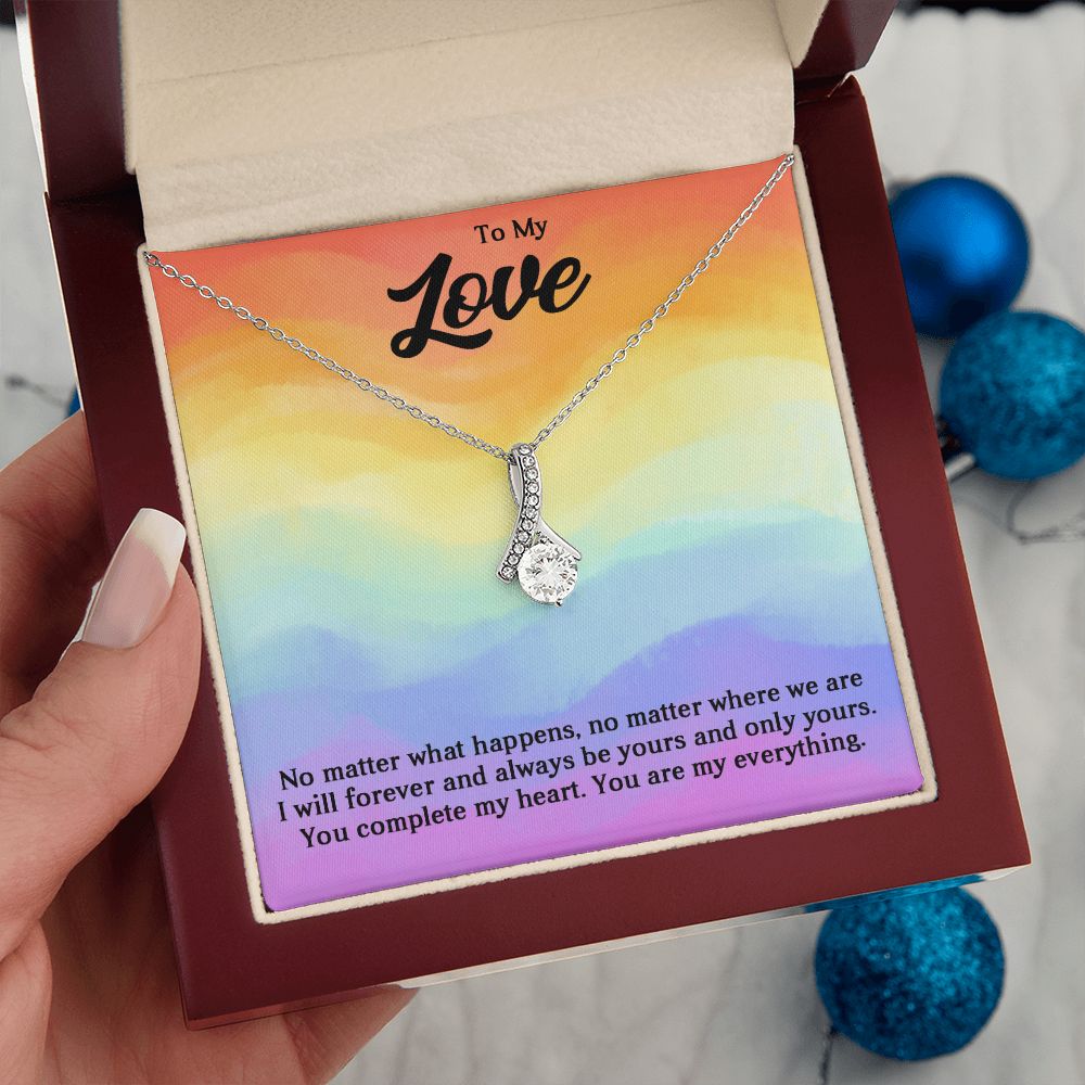 Alluring Beauty Necklace For Soulmate, For Your LGBTQ Partner, With Message Card, Pride Necklace,