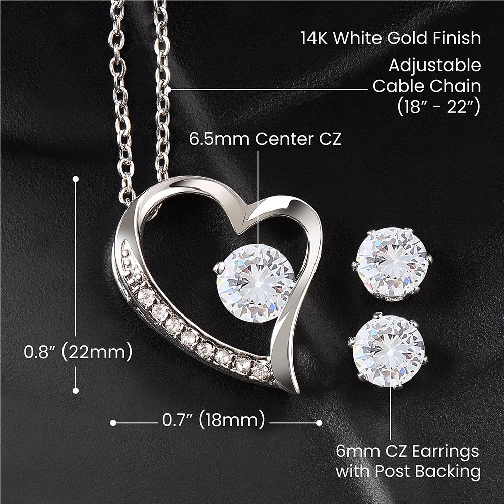 TO THE BEST MOM EVER, I LOVE YOU WITH ALL MY HEART, LOVE KNOT NECKLACE WITH MESSAGE CARD FOR MOM, BIRTHDAY, MOTHER'S DAY GIFT FOR HER