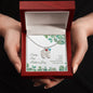 ENGRAVED BABY FEET WITH NAME AND BIRTHSTONE, NECKLACE GIFT FOR MOM WITH KIDS NAME, WITH MESSAGE CARD, HAPPY FIRST MOTHER'S DAY GIFT FOR MOM FROM SON/DAUGHTER