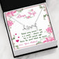 Dear Wife Scripted Love Necklace, Pendant For Her, Gift For Valentine's Day, Christmas, Anniversary, Couple Jewelry, Gold/Silver Pendant, Present For Her