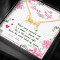 Customized Scripted Love Necklace For Wife, To My Wife You Are The Secret Behind My Success, Couple Gifts, Jewelry for Her, Custom Necklace With Message card