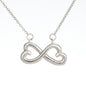 Mom, Infinity Hearts Necklace With I Need To Say You I Love You Message Card, Anniversary, Mother's Day Gift From Daughter, Birthday, Pendant For Her, Jewelry For Her
