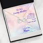 To My Loving Mother Necklace With Message Card