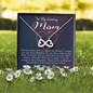 Caring Mom, Infinity Hearts Necklace, Necklace For Her From Her Son, Birthday, Anniversary, Christmas, Mother's Day, Pendant For Her, Jewelry For Her, Gift For Her From Her Son