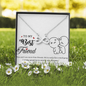 To My Best Friend, Infinity Hearts Necklace With I Pinky Promise To Annoy You Forever Message Card, Birthday, Gift For Her, Jewelry For Her, Necklace for Her, Pendant For Her