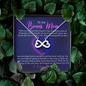 To My Bonus Mom, Infinity Hearts Necklace, Mother’s Day Gift Pendant For Her, Christmas, Birthday, Anniversary, Gift For Her, Jewelry For Her, Necklace For Her