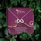 Mom, Infinity Hearts Necklace With Your Ways are Special Just Like You Message Card, Mother's Day Gift, Pendant For Her, Anniversary, Birthday, Gift For Her, Jewelry For Her
