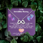 To My Incredible Mummy, Infinity Hearts Necklace, Mother's Day Gift, Birthday Gift, Christmas, Anniversary, Gift For Her, Valentine's Day, Jewelry For Her