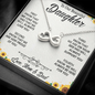 To Our Daughter, Infinity Hearts Necklace With Know That We Are Proud Of You Message Card, Daughter's Day, Birthday Gift For Her, Pendant For Her, Necklace For Her, Jewelry For Her