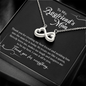 To My Boyfriend's Mom, Infinity Hearts Necklace With Thanks You For Everything Message Card, Mother's Day Gift, Birthday, Anniversary, Pendant For Her, Jewelry For Her