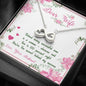 Dear Wife-You Are The Behind My Success Infinity Pendant, Couple Collection, Gift For Birthday, Anniversary, Valentine's Day, Couple Necklace, Infinity Shape Pendant