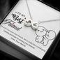 To My Best Friend, Infinity Hearts Necklace With I Pinky Promise To Annoy You Forever Message Card, Birthday, Gift For Her, Jewelry For Her, Necklace for Her, Pendant For Her
