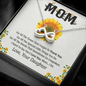 Mom, Infinity Hearts Necklace With I Need To Say You I Love You Message Card, Anniversary, Mother's Day Gift From Daughter, Birthday, Pendant For Her, Jewelry For Her