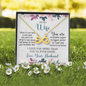 To My Wife, Infinity Hearts Necklace With I Love You More Than You'll Ever Know Message Card, Pendant For Her, Birthday, Anniversary, Gift For Her, Jewelry For Her