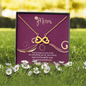Mom, Infinity Hearts Necklace With Your Ways are Special Just Like You Message Card, Mother's Day Gift, Pendant For Her, Anniversary, Birthday, Gift For Her, Jewelry For Her