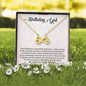 Birthday Girl , Infinity Hearts Necklace, Pendant For Her, Birthday Gift For Her, Jewelry For Her, Gift For Her, Present For Her Birthday, Necklace For Her