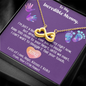 To My Incredible Mummy, Infinity Hearts Necklace, Mother's Day Gift, Birthday Gift, Christmas, Anniversary, Gift For Her, Valentine's Day, Jewelry For Her