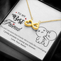 To My Best Friend, Infinity Hearts Necklace With I Pinky Promise To Annoy You Forever Message Card, Birthday, Gift For Her, Jewelry For Her, Necklace for Her, Pendant For Her