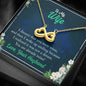 To My Wife You Are Mine Infinity Necklace, Couple Collection, Necklace With Message Card, Gift For Anniversary, Valentine's Day, Birthday, Couple Gifts, Jewelery