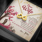 To My Wife Infinity Love Necklace, Pendant With Message Card, To My Wife You Are My Best Friend, Jewelry For Her, Customized Couple Gifts, Silver Pendant