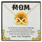 Mom, Infinity Hearts Necklace With I Need To Say You I Love You Message Card, Anniversary, Mother's Day Gift From Daughter, Birthday, Pendant For Her, Jewelry For Her