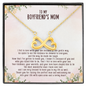 To My Boyfriend's Mom, Infinity Hearts Necklace With Thank You For Raising The Perfect Man Message Card, Mother's Day Gift, Anniversary, Birthday, Jewelry For Her, Pendant For Her