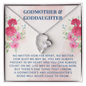 To My Godmother, Forever Love Necklace With Our Bond Will Never Cease To Grow Message Card, Mother's Day Gift, Pendant For Her, Birthday, Anniversary, Gift For Her, Jewelry For Her