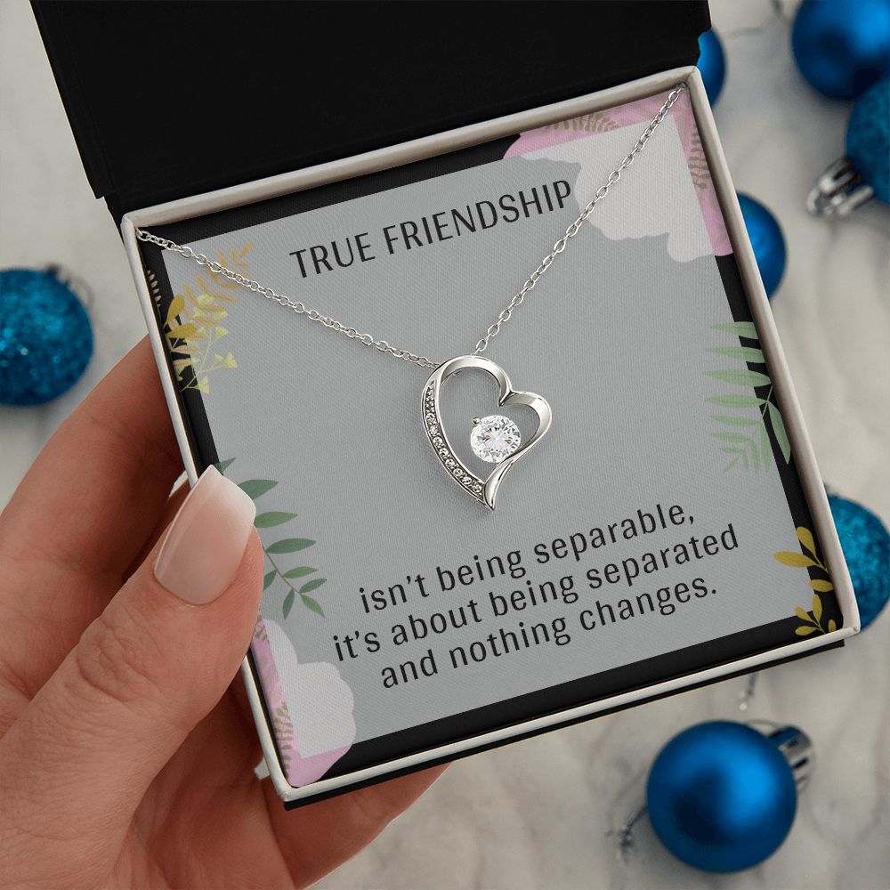 TRUE FRIENDSHIP, FOREVER LOVE NECKLACE FOR FRIENDS, FOREVER BEST FRIEND, BFF, BIRTHDAY/ FRIENDSHIP DAY GIFT FOR HER