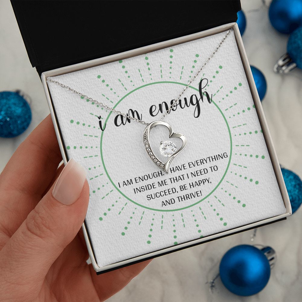 Forever Love Necklace with message card, Gift To Self Motivate your loved ones, unique Gift for family and Friends, Gift for all occasion etc