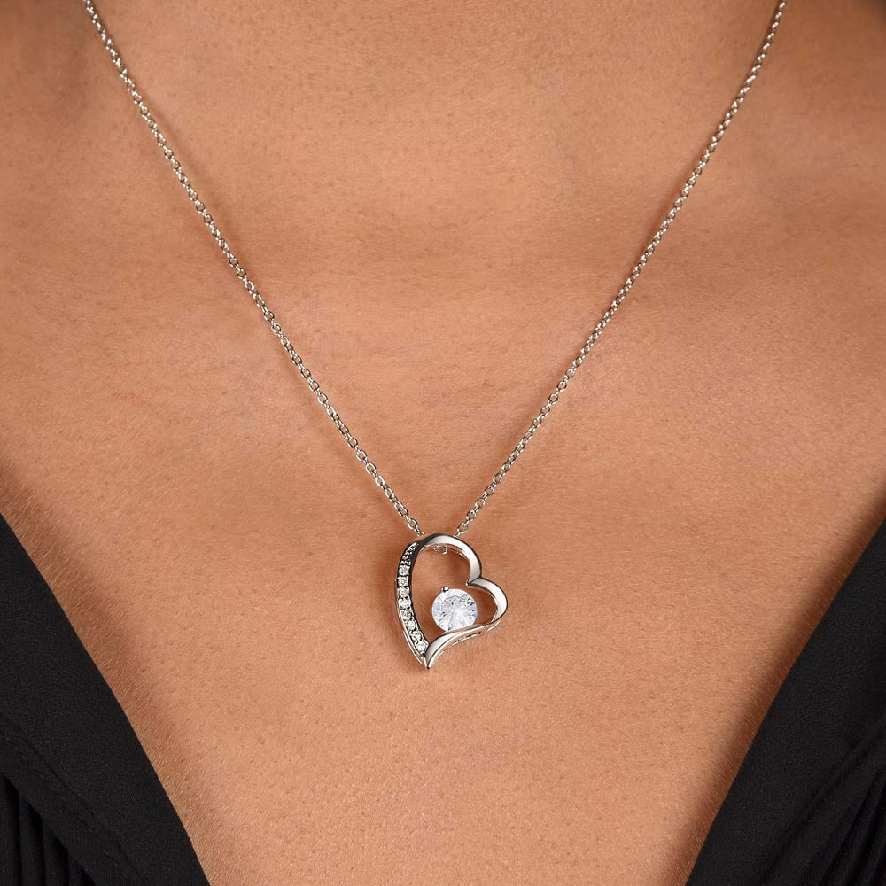 Forever Love Necklace, To My Wife, Necklace With Message Card, Birthday Gift For Her